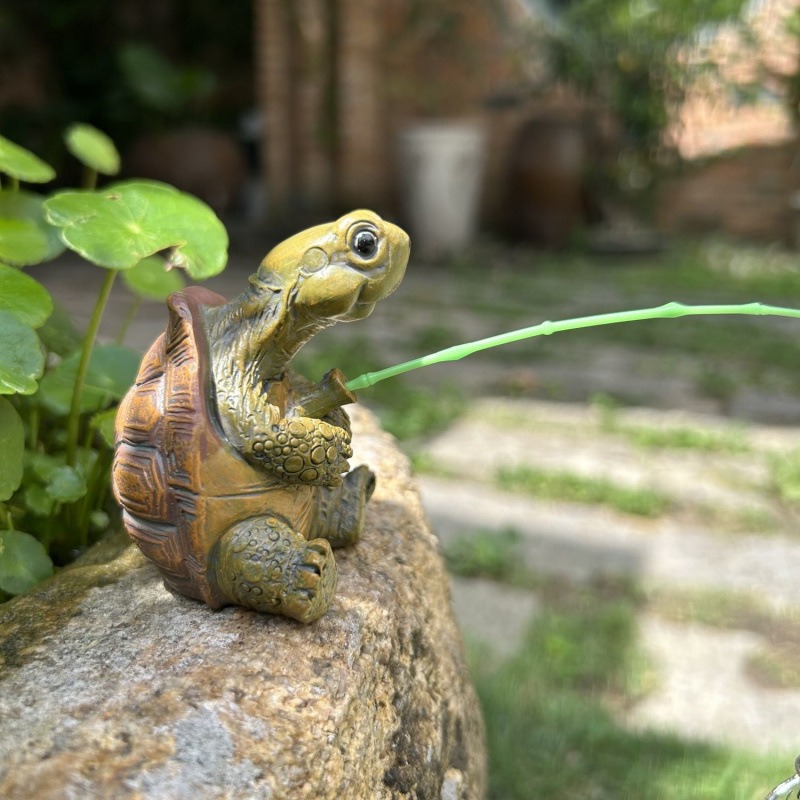 Aquarium Fish Fishing - Tortue pêche aquarium décoration créative chinois