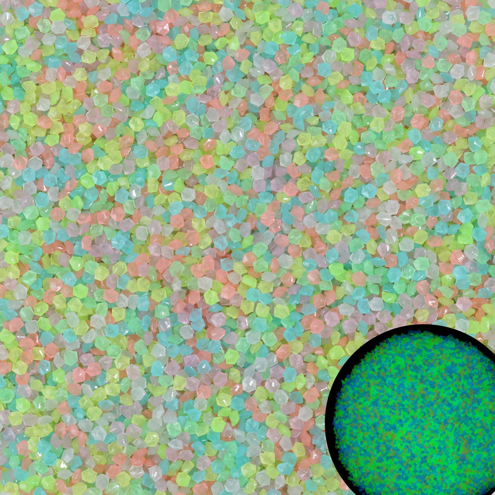 Aquarium Fish Fishing - 1000 pièces sable lumineux brille dans