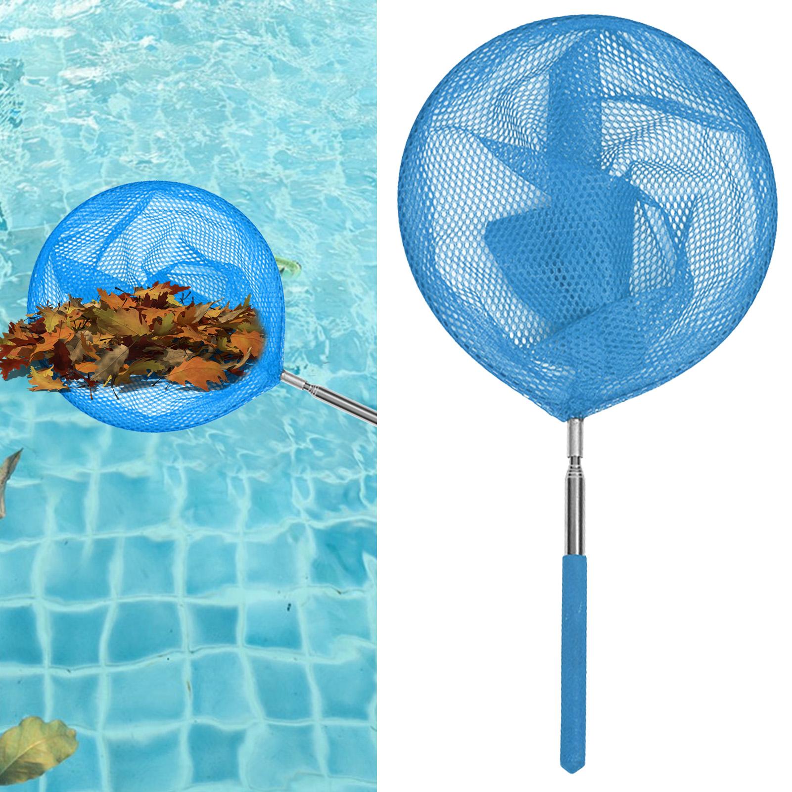 Aquarium Fish Fishing - Épuisette télescopique en acier inoxydable pour
