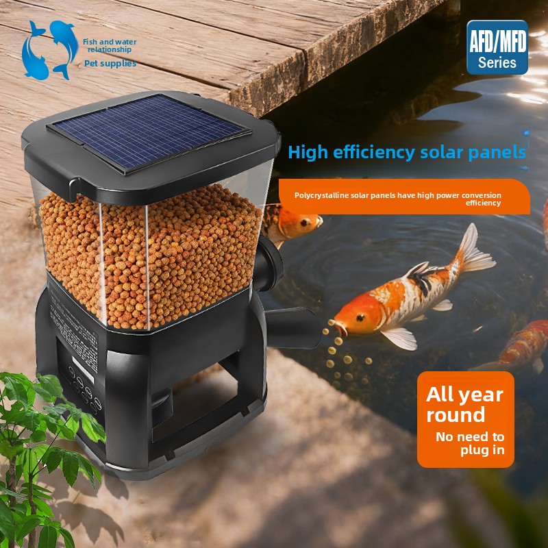 Aquarium Fish Koi - Mangeoire automatique pour poissons Jebao Solar,