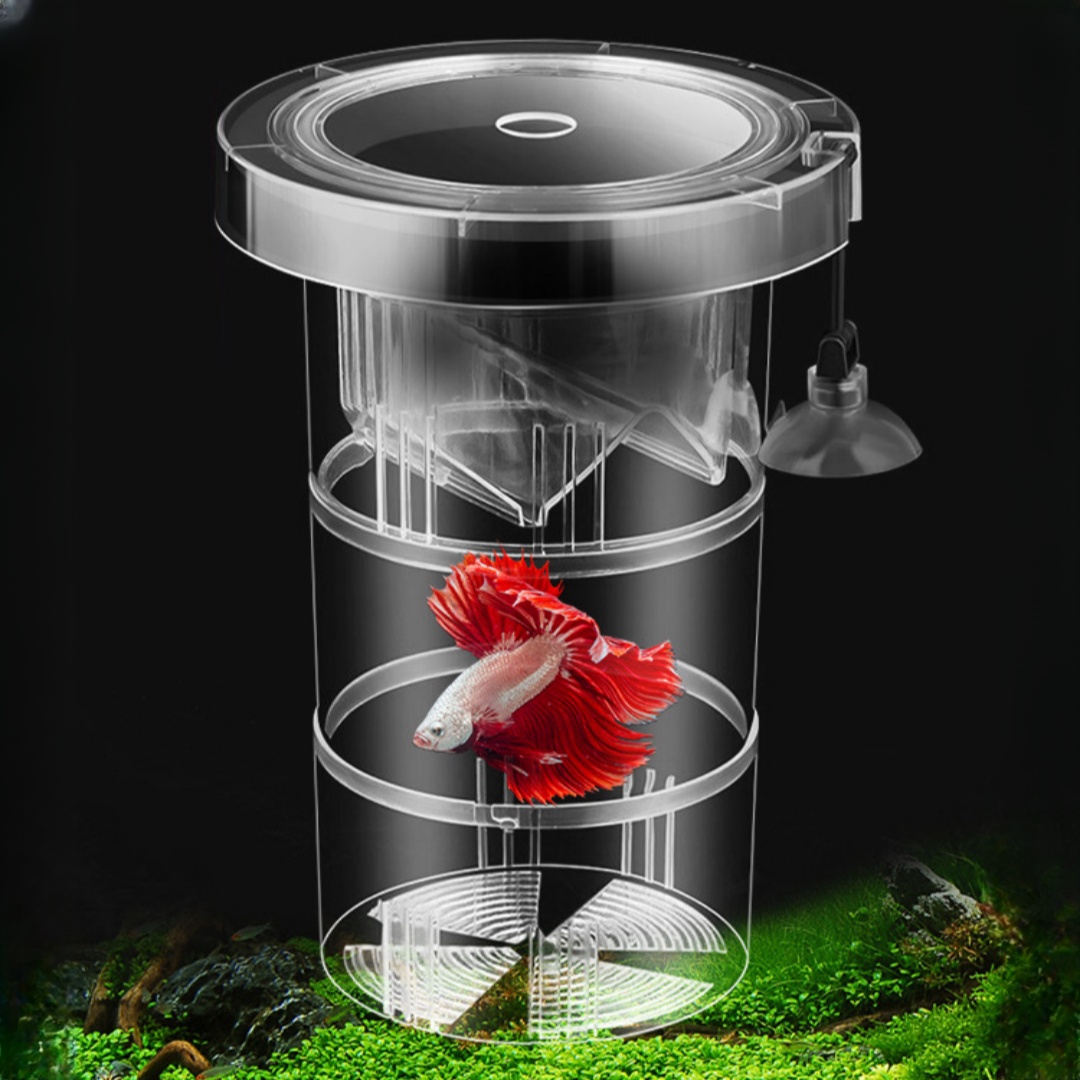 Aquarium Fish Feeder - Boîte d'isolation flottante en acrylique pour
