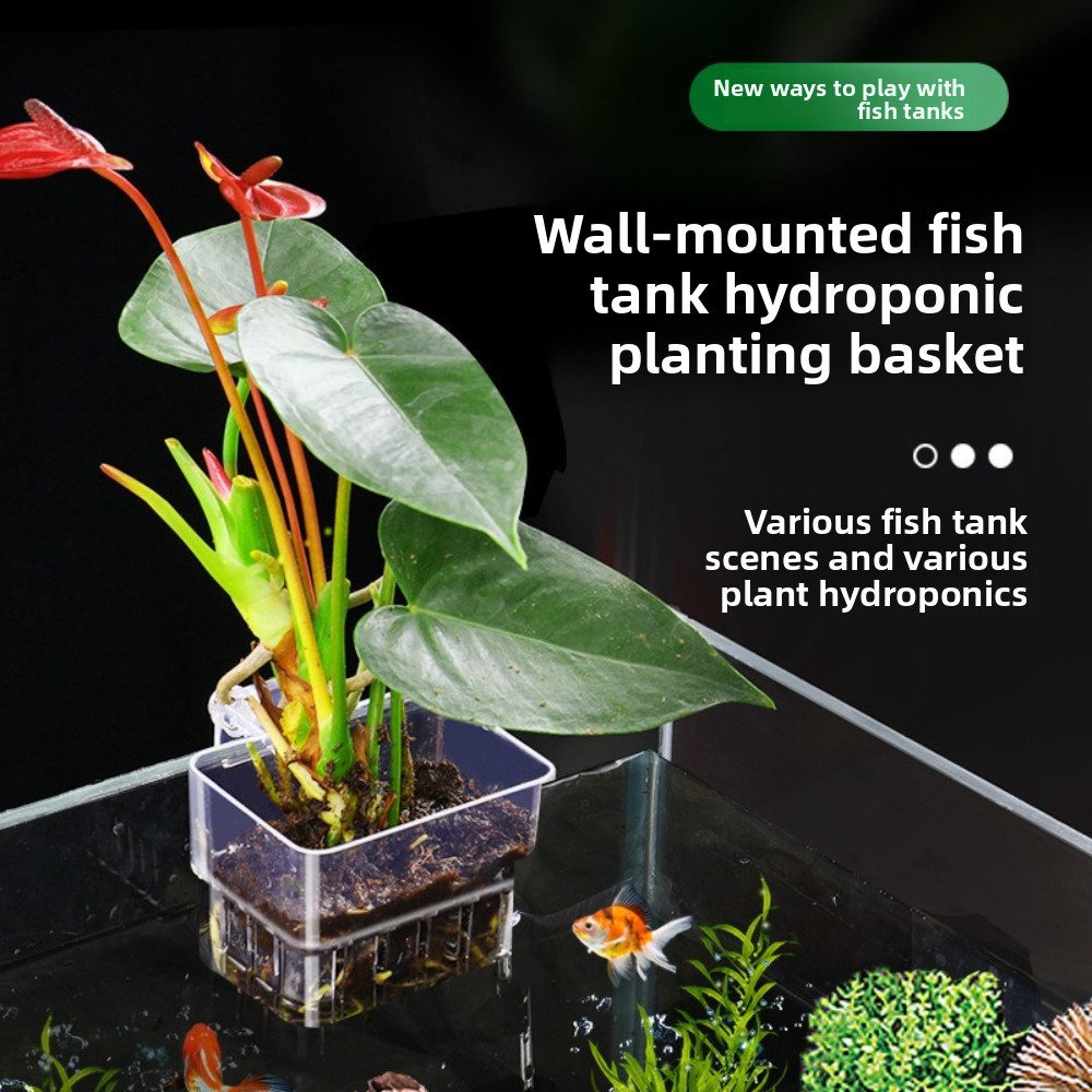 Aquarium Fish Pot - Panier de plantation hydroponique pour aquarium,