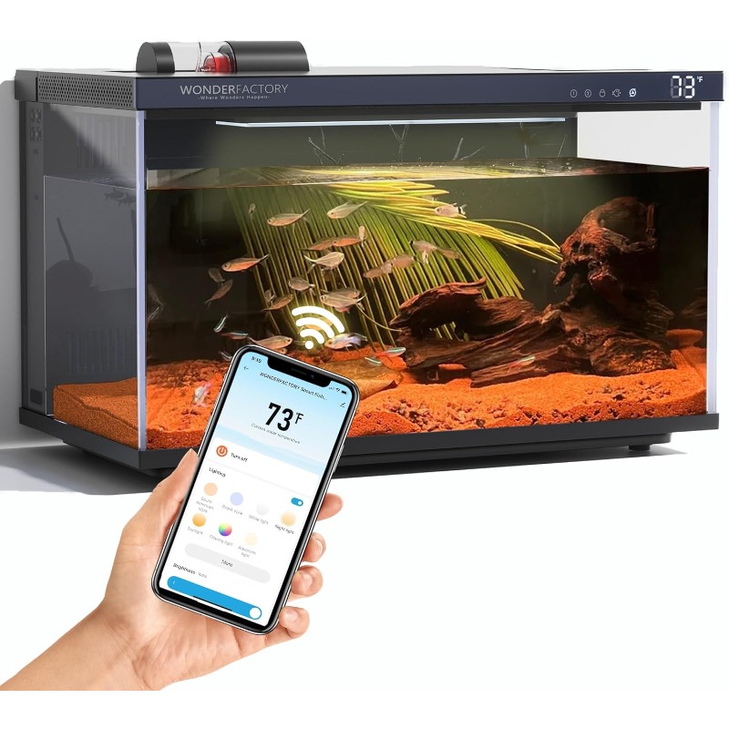 Aquarium Fish Feeder - Aquarium intelligent, aquarium en verre, filtre