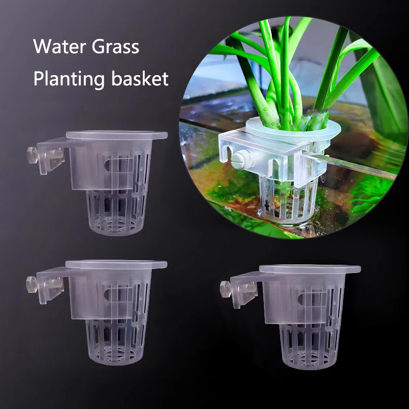 Aquarium Fish Pot - Panier de plantation d'aquarium, Support hydroponique