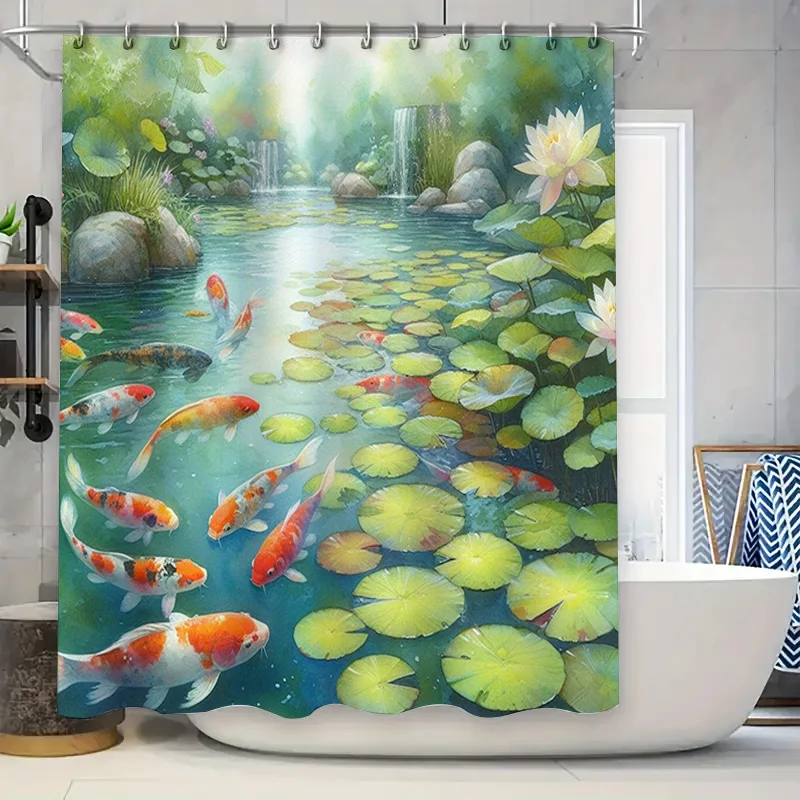 Rideau de douche aux poissons  - Aquarium Fish Koi avis et prix