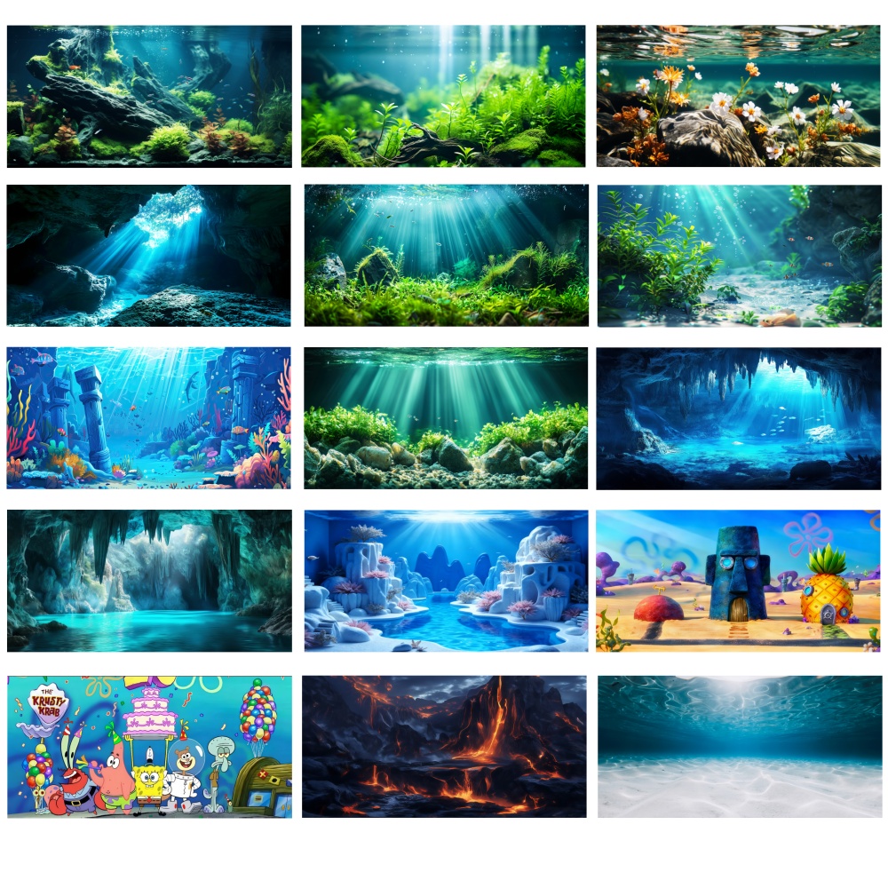 Autocollant de fond d'aquarium - Aquarium Fish Wallpaper Hd avis et prix