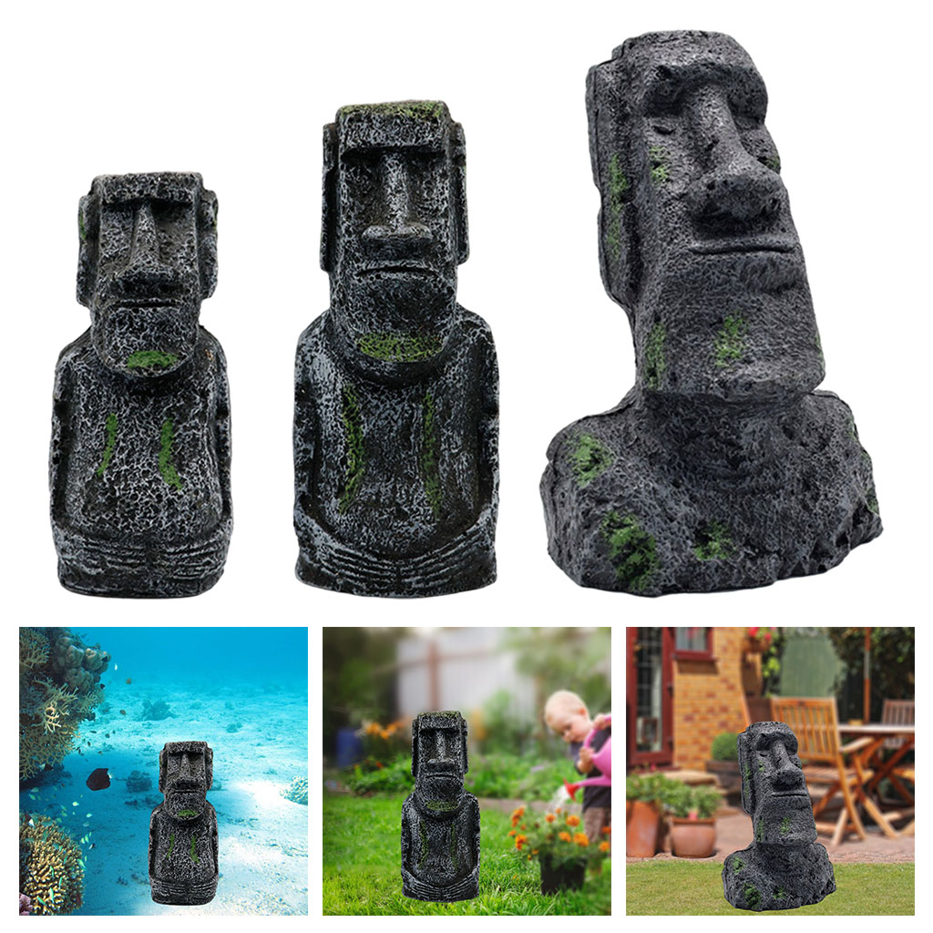 Statues Moai d'aquarium, ornem - Aquarium Fish Pot avis et prix