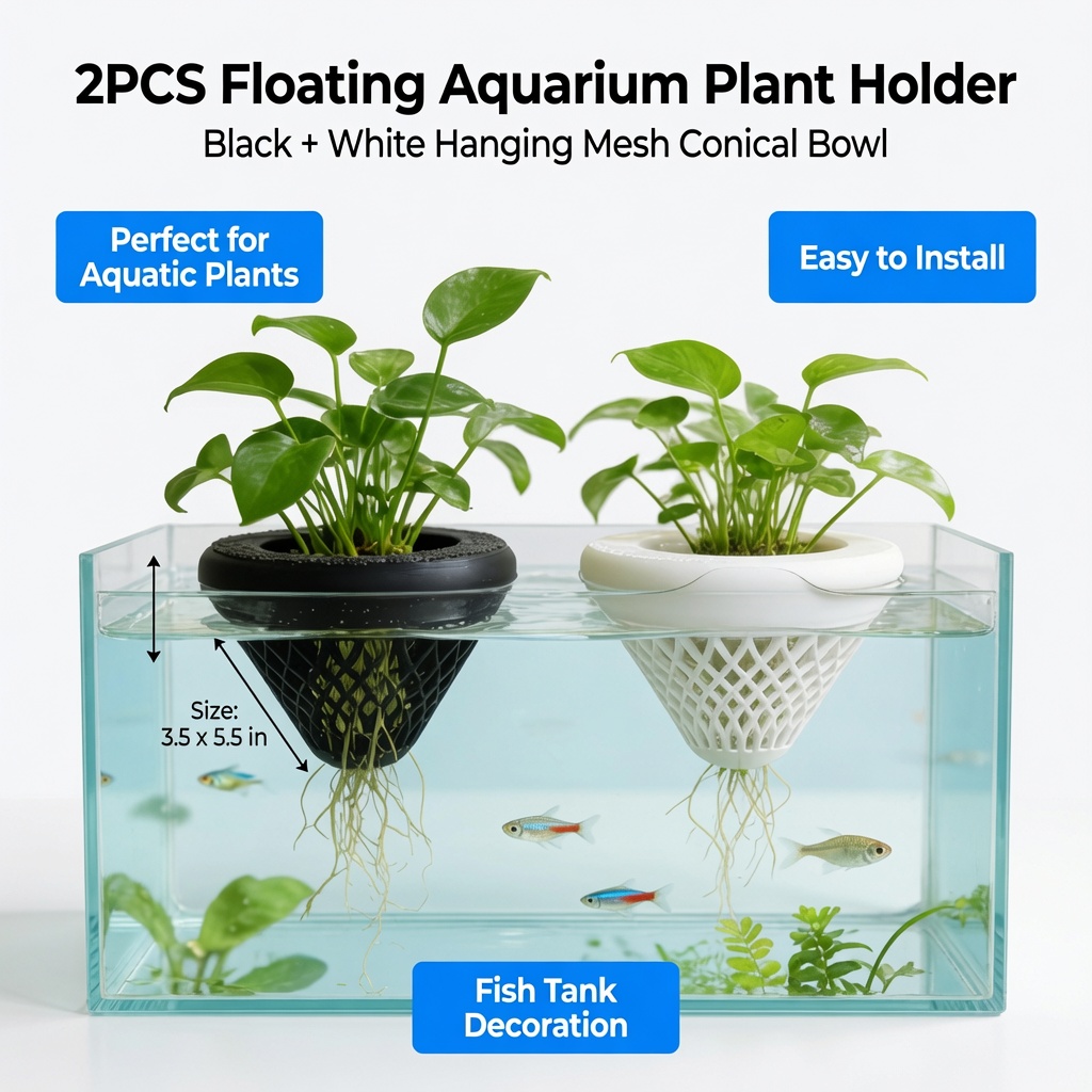 Support flottant pour plantes  - Aquarium Fish Pot avis et prix