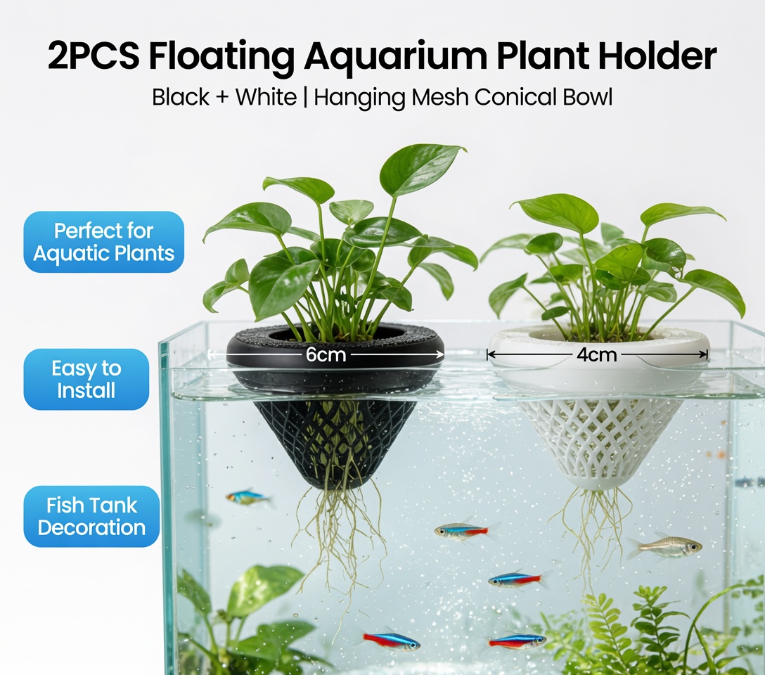 Support flottant pour plantes  - Aquarium Fish Pot avis et prix