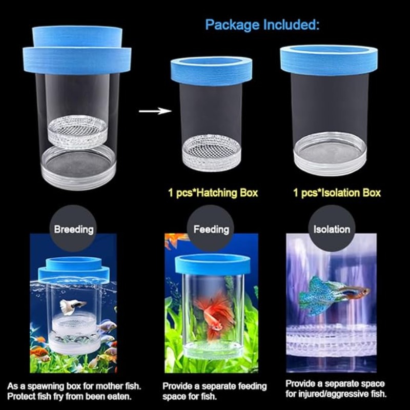 Boîte d'isolation flottante po - Aquarium Fish Betta avis et prix
