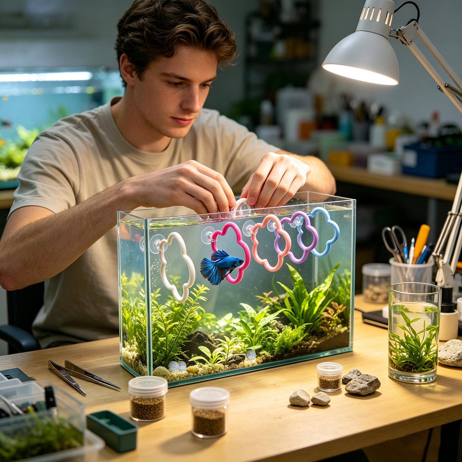 Jouets pour aquarium Betta, 5  - Aquarium Fish Betta avis et prix