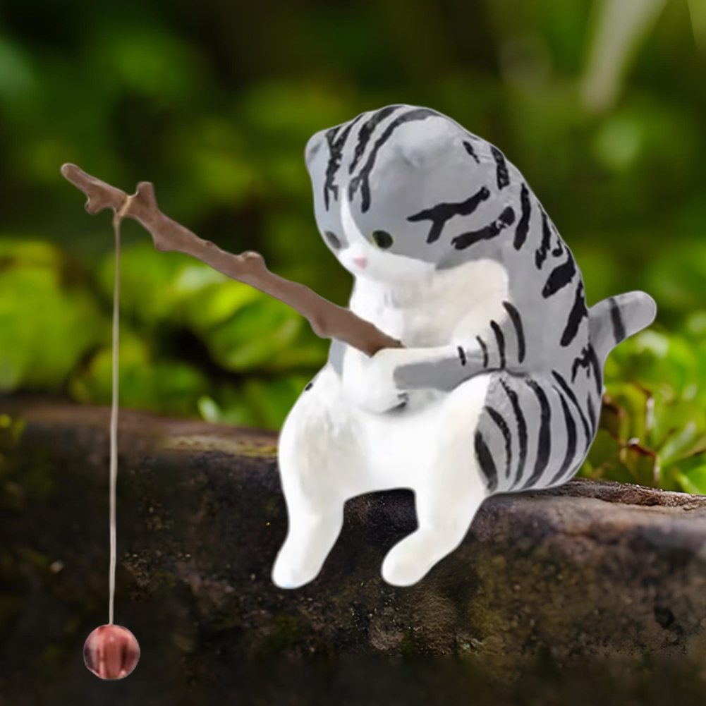 Statue de chat de dessin animé - Fish In Aquarium Picture avis et prix