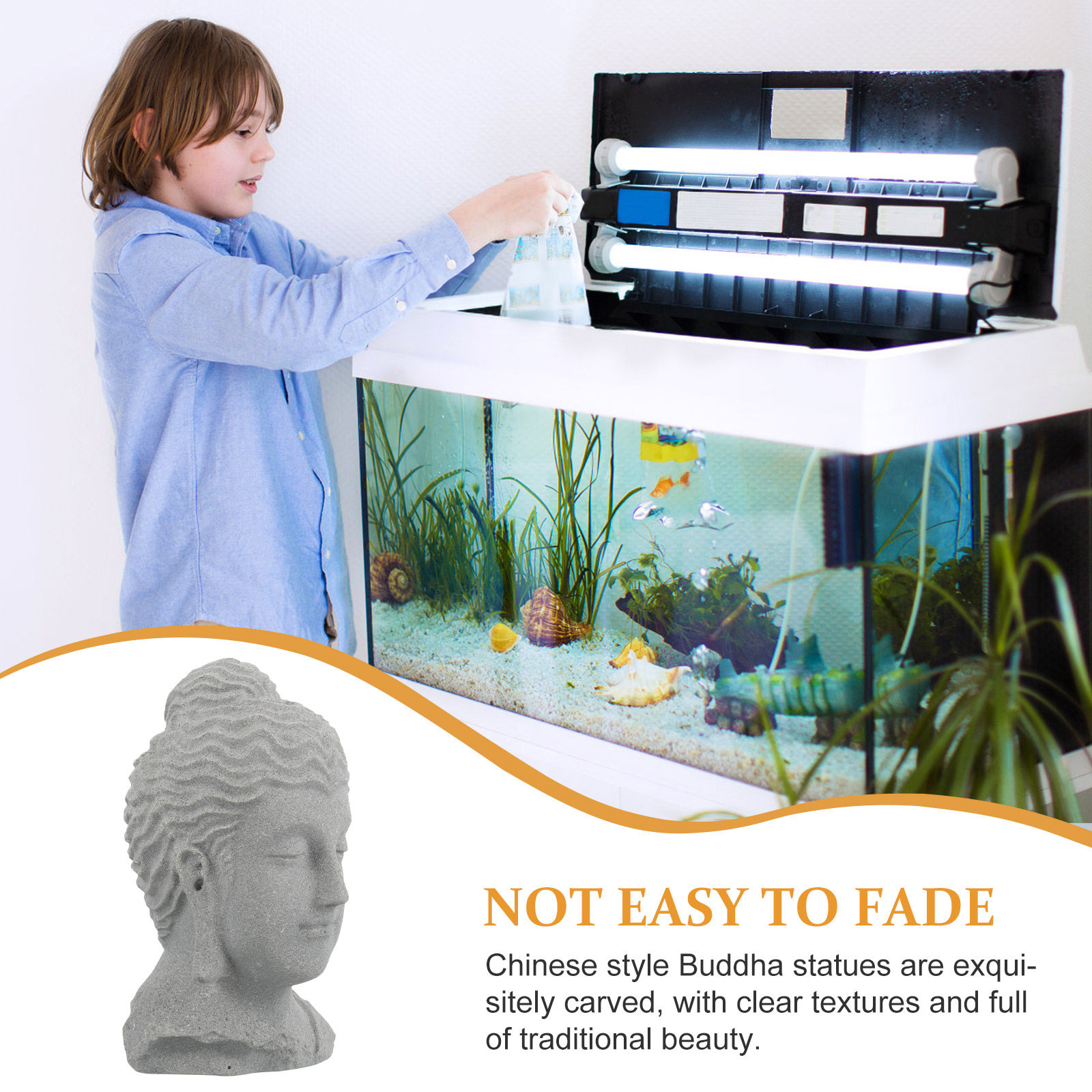 Statue de Bouddha méditant pou - Aquarium Fish Usa avis et prix