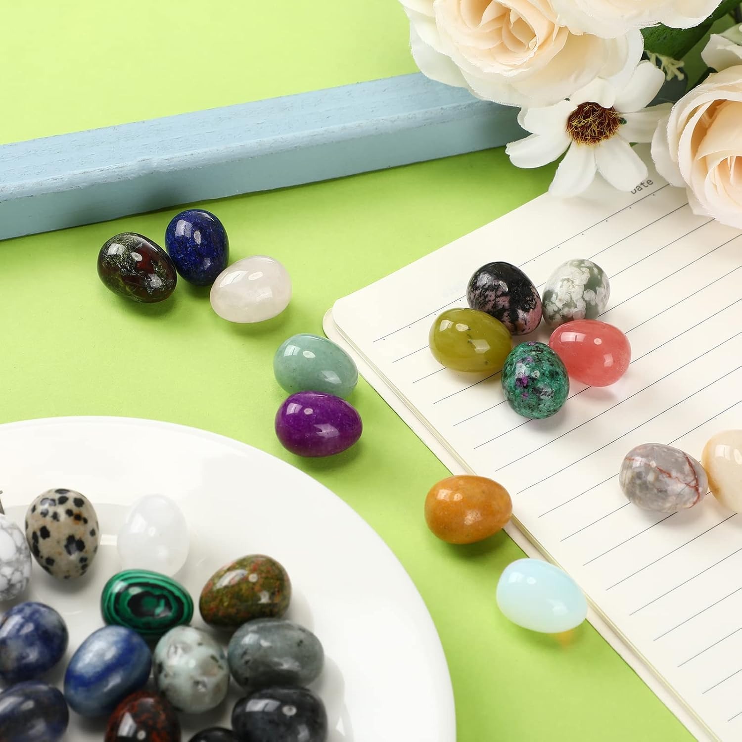 8 perles en cristal naturel, p - Aquarium Fish Pot avis et prix