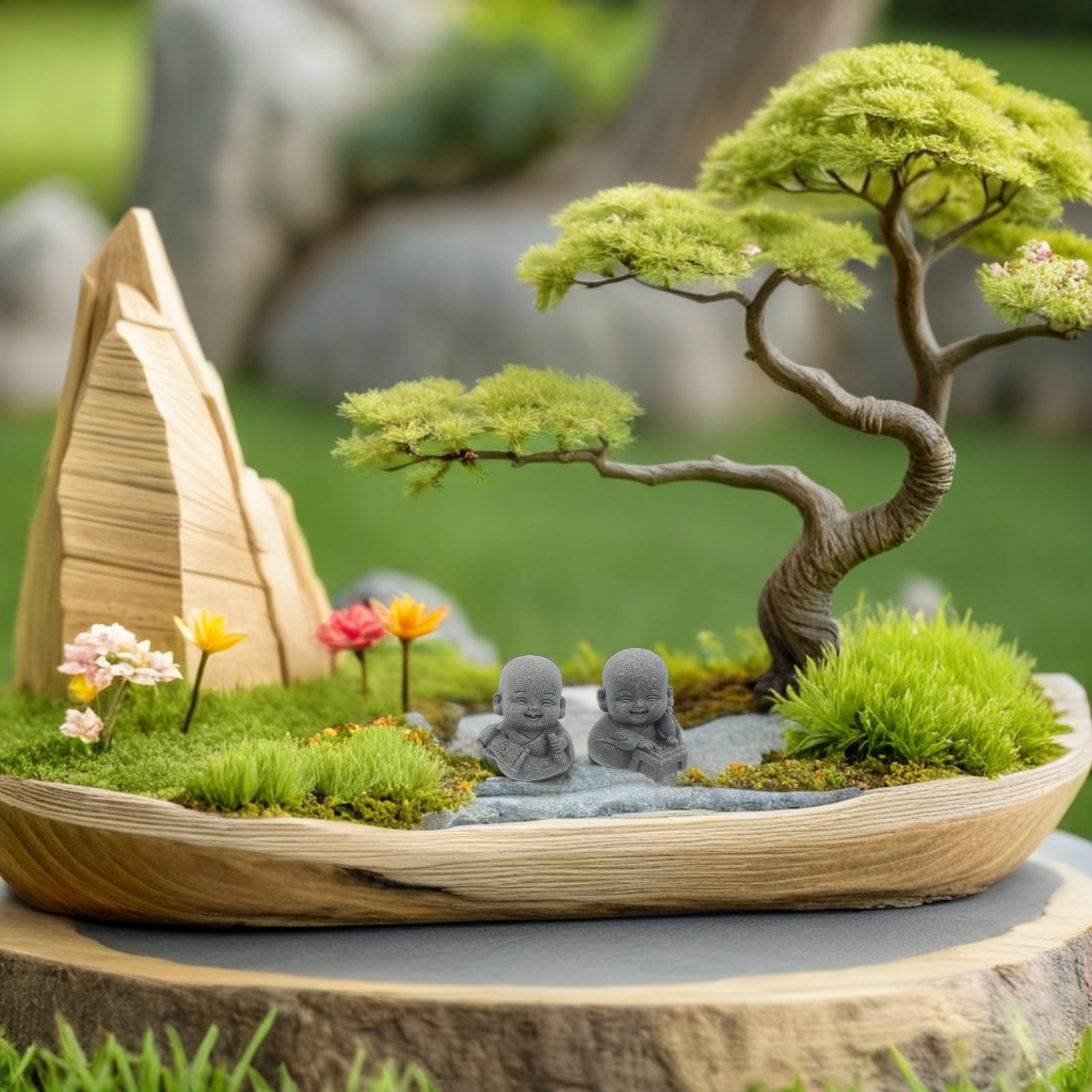 4 pièces de statues de moine z - Aquarium Fish Japanese avis et prix