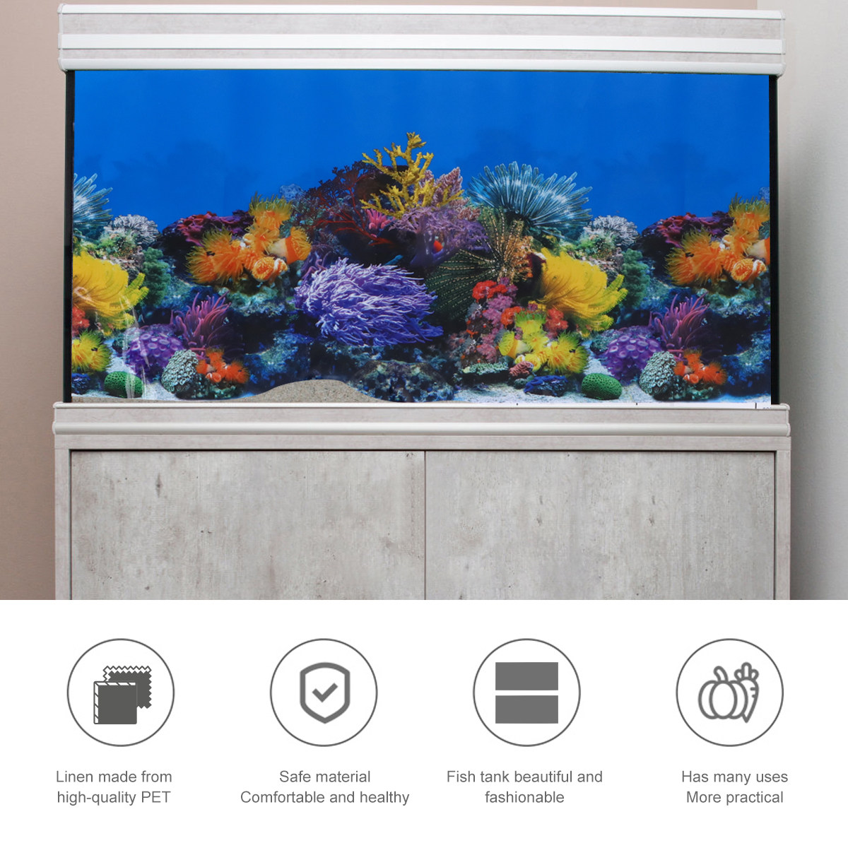 Autocollant de fond pour aquar - Aquarium Fish Wallpaper Hd avis et prix