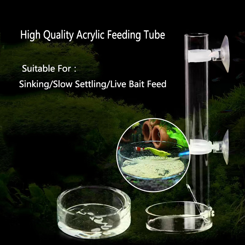 Tube transparent en acrylique  - Aquarium Fish Feeder avis et prix